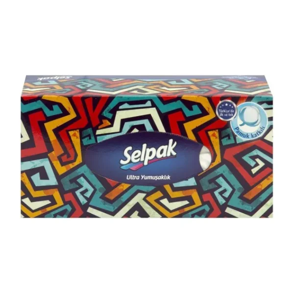 Selpak Maksi Kutu Mendil 100 Yaprak x 15 Adet (1 Koli) - Beyaz