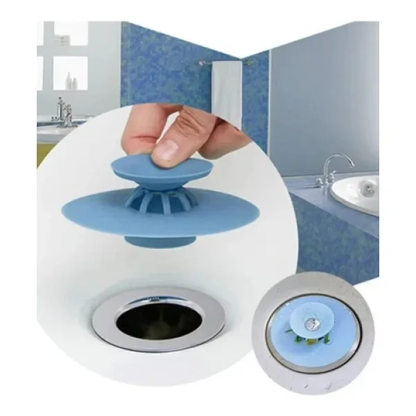 Silikon Lavabo Tıpası Banyo Küvet Süzgeci Gider Tıkanma Koku Önleyici Süzgeç Tıpa