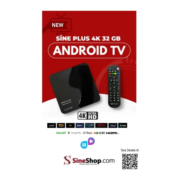 Sine Plus A80 Pro 4K 32 GB Android TV Box