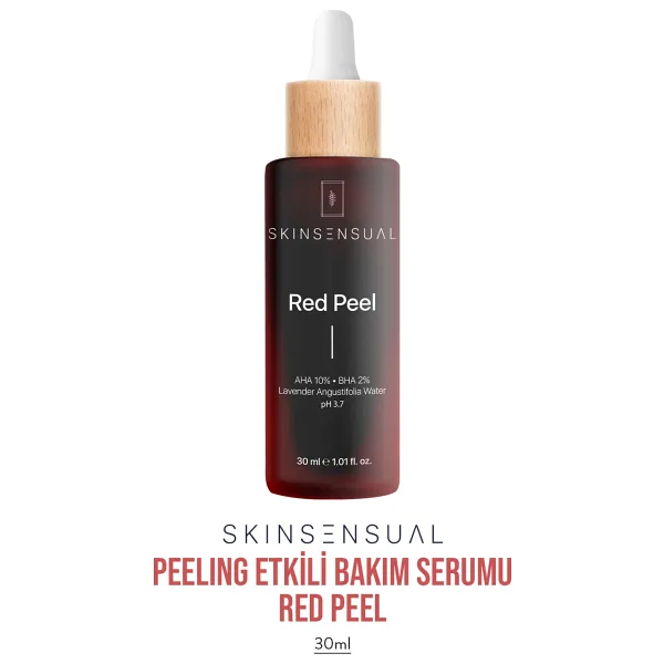 Skin Sensual Red Peel Canlandırıcı ve Cilt Tonu Eşitleyici Kırmızı Peeling Serum 30 ml