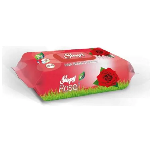 Sleepy Gül Kokulu 90 Yaprak Islak Mendil