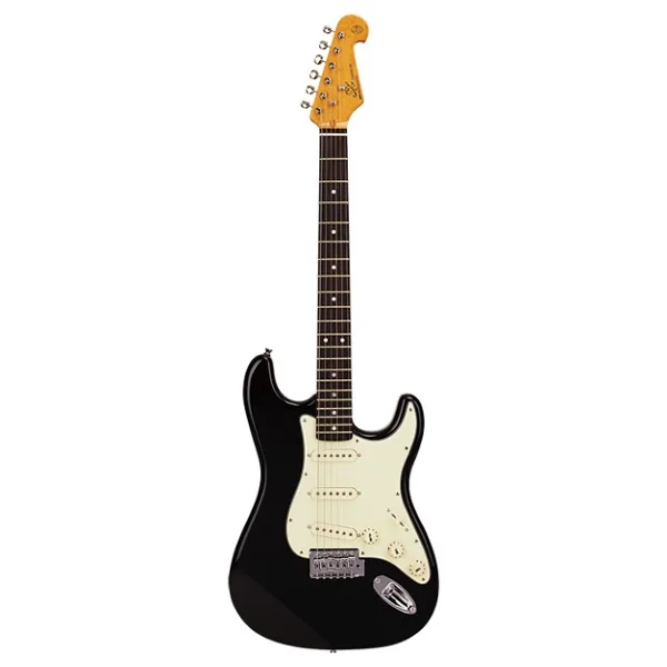 Sx Stratocaster Siyah Elektro Gitar