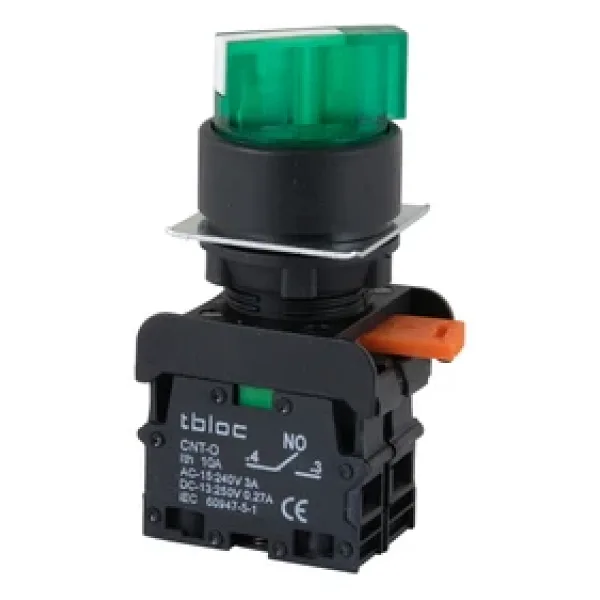 Tbloc SSP-2O Yeşil 1-0-2 Kalıcı Mandal Buton 220V