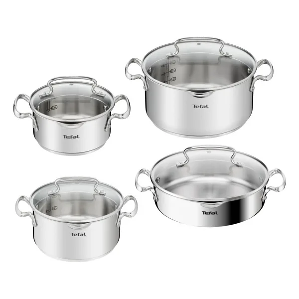 Tefal Duetto 8 Parça Çelik Tencere Seti
