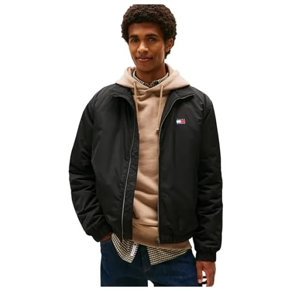 Tommy Hilfiger TJM ESSENTIAL PADDED JACKET EXT Erkek Ceket, Siyah, M