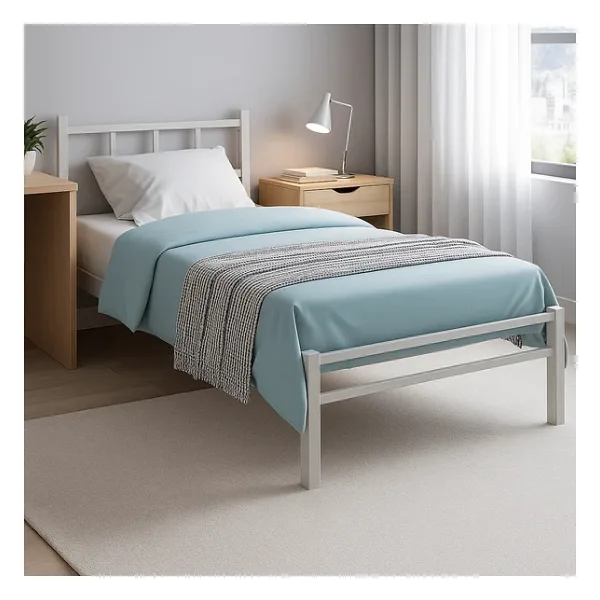 Unimet Titan Tek Kişilik Metal Karyola - Beyaz (90X190-90X200) (90x200)