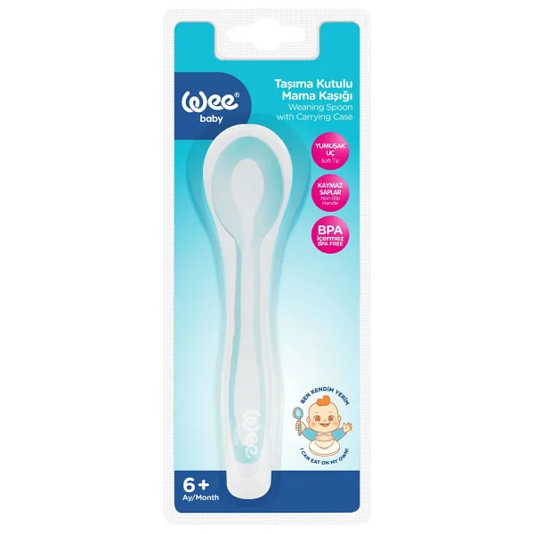 Wee Baby Taşıma Kutulu Mama Kaşığı
