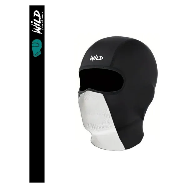 Wild Athletic Balaklava Termal Spor Motor Maske Beyaz Siyah Shadow