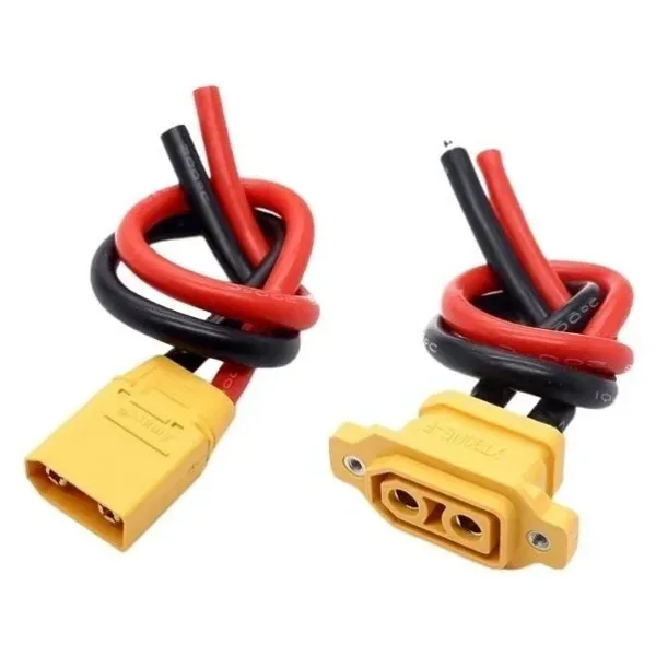 XT90E Dişi-Erkek Lipo Pil Şarj Kablosu Seti 10cm