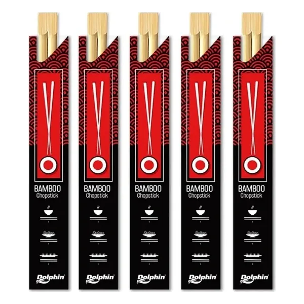 Yıkanabilir Bambu Kore Japon Çin Yemek Çubuğu Chopsticks - 23 Cm. - 5 Çiftlik 1 Paket