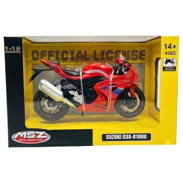 1/12 SUZUKİ GSX-R1000 Model Motosiklet