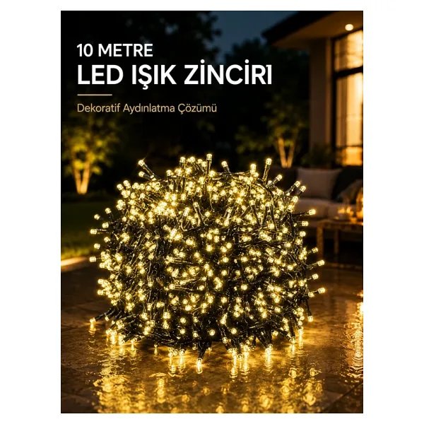 10 Metre Gün Işığı Led Işık Hafif ve Taşınabilir Özel Günler İçin