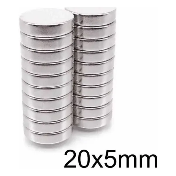20X5mm Neodyum Güçlü Mıknatıs - Neodim Magnet