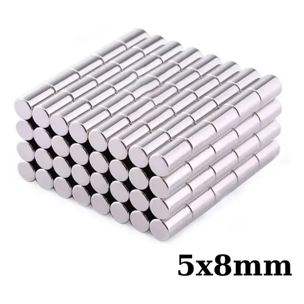 5x8mm Neodyum Güçlü Mıknatıs - Neodim Magnet