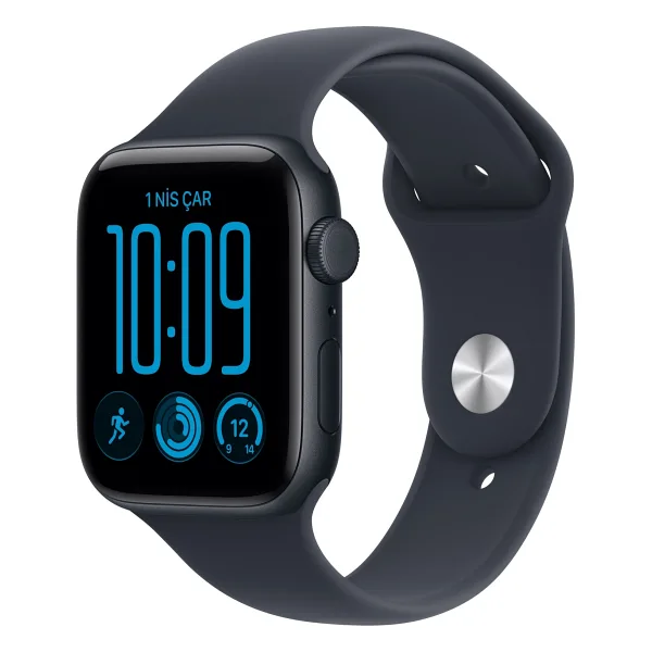 Apple Watch SE 3 GPS + Cellular 40mm Gece Yarısı Alüminyum Kasa ve Lacivert Spor Kordon Akıllı Saat