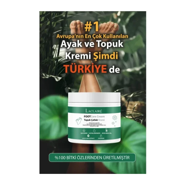 Ayak & Topuk Çatlak Kremi, Nasır Tedasivi, Ayak Kokusu Tedavisi, Nemlendirici 100 ml