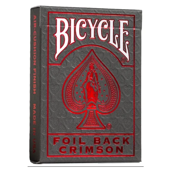 Bicycle Metalluxe Foil Back Crimson Red İskambil Kağıdı