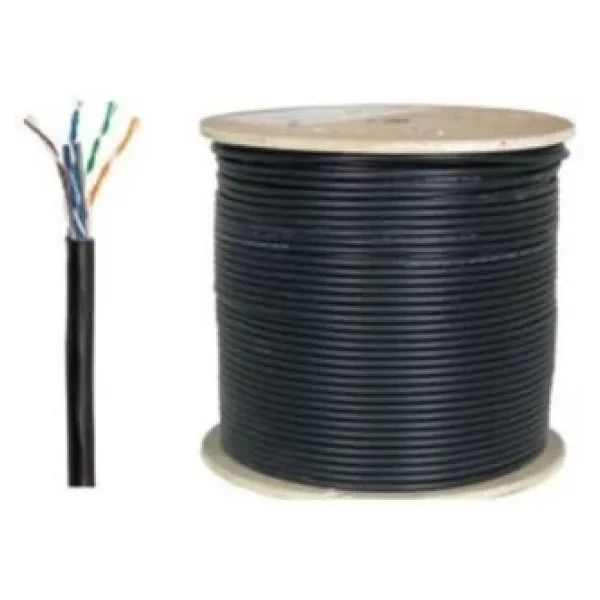 Cat 6 Dış Ortam 305 Metre Kablo Siyah