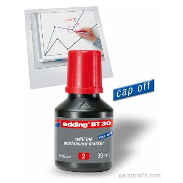 Edding BT30 30 ml Tahta Kalemi Mürekkebi Kırmızı