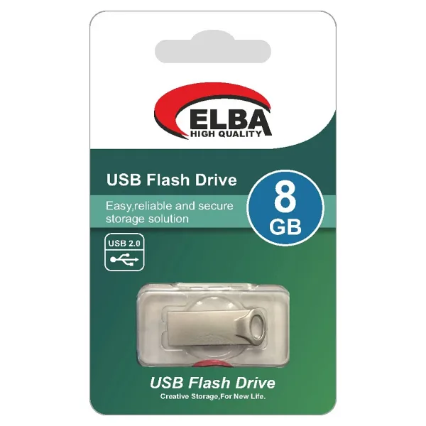 Elba 8Gb Metal 2.0 Usb Flash Bellek