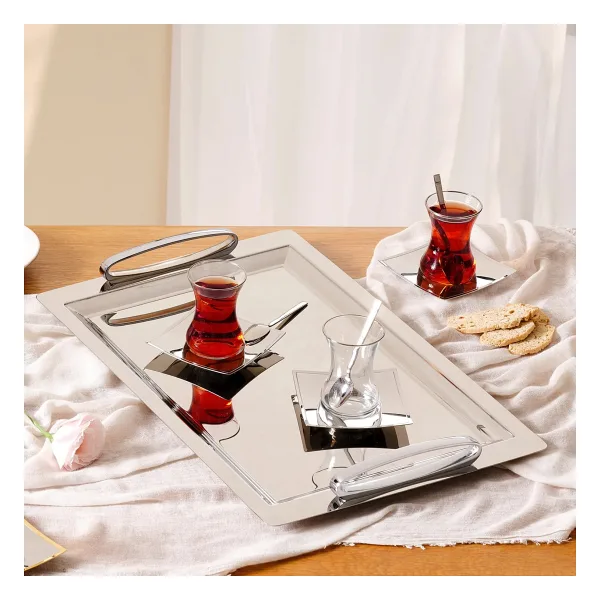 Emsan Lukas Platin 19 Parça Çay Seti 125 ml