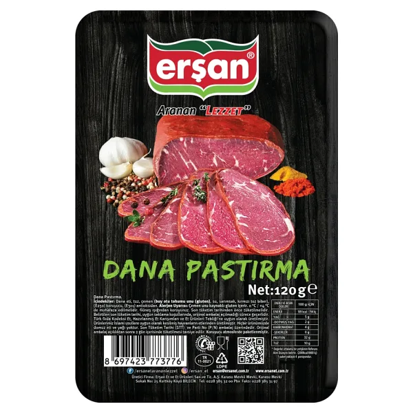 Erşan 120 gr Dilimli Seçme Pastırma