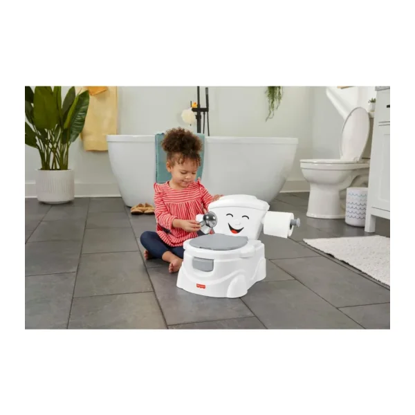 Fisher Price HJC40 Gri Eğitici Eğlenceli Tuvalet