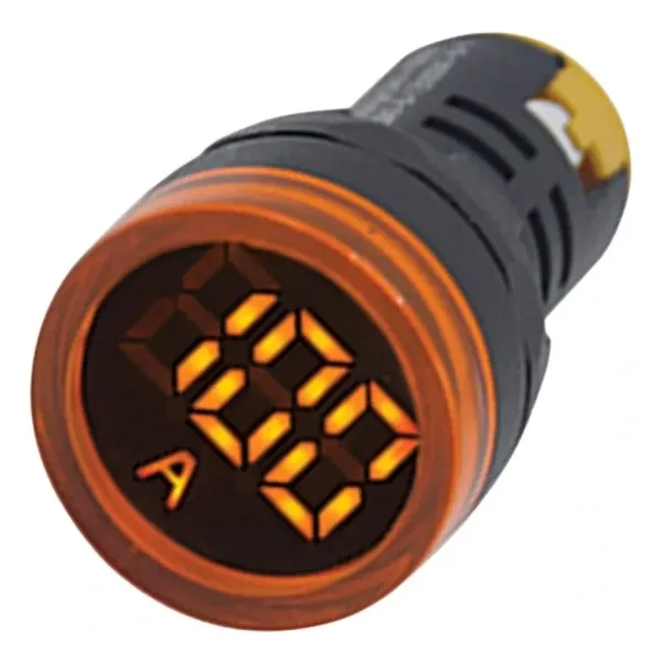 Gwest 22 AS-S 22mm AD-116 Serisi Akım Trafolu Sarı Ampermetre 0-100A