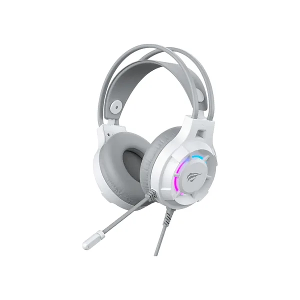 Havit Gamenote H2049D Beyaz RGB USB Kablolu Kulak Üstü Oyuncu Kulaklığı