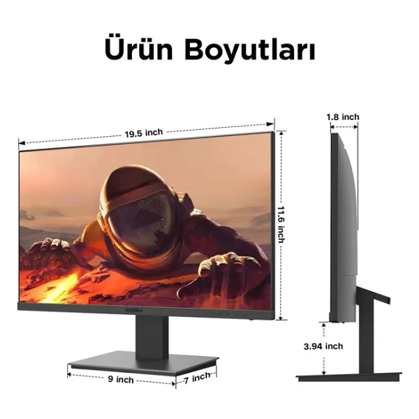 Koorui 22N1 21.5" 6 ms Full HD 75 Hz Monitör