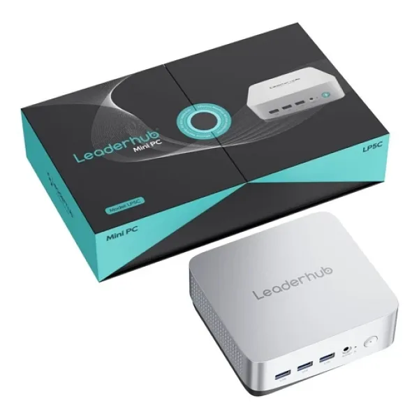 LEADERHUB LP5C i5-12450HX 16GB DDR4 RAM 512GB NVME M2 SSD Windows 11 Pro WIFI6 USB 3.2 2xHDMI MİNİ PC