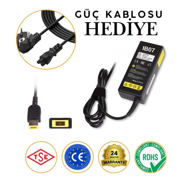 Lenovo İle Uyumlu All İn One C260 10160 20V 3.25A Adaptor Sarj Cihazi