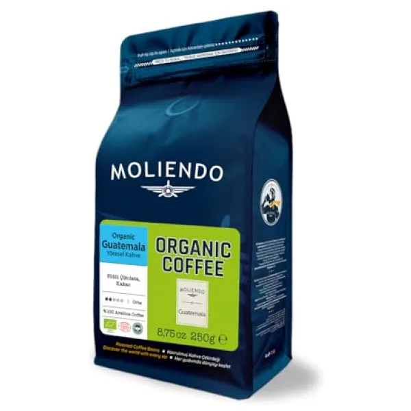 Moliendo Finest Coffee Organic Guatemala Shb Yöresel Kahve ( Çekirdek Kahve ) 250 G.