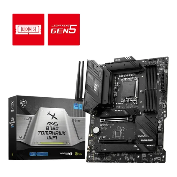MSI MAG B760 Tomahawk Wi-Fi Intel LGA1700 DDR5 ATX Anakart
