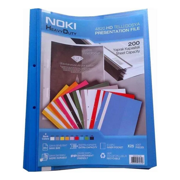 Noki Hd Telli Dosya 25 Li Siyah Hd Noki