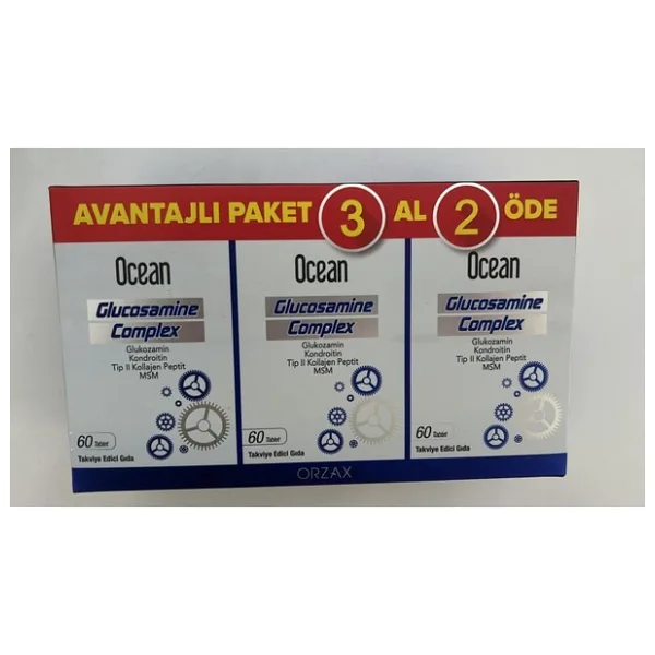 Orzax Ocean Glucosamine Complex 180 Kapsül - Glukozamin İçeren Takviye Edici Gıda