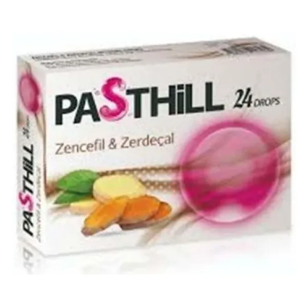 Pasthill Zencefil ve Zerdeçal Aromalı 24'lü Pastil
