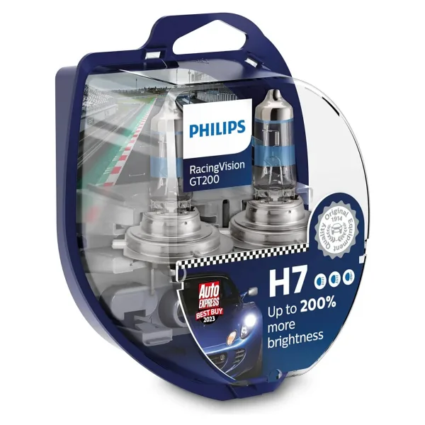Philips H7 racing vision gt200 ampul seti