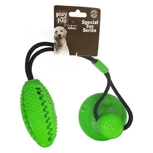 Playfull 5x12x56 cm Yapışkanlı Ödül Hazneli Yeşil Köpek Oyuncağı