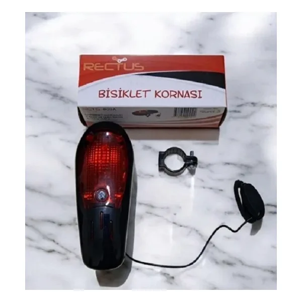 RECTUS 8 SESLİ BİSİKLET KORNASI (SİYAH)