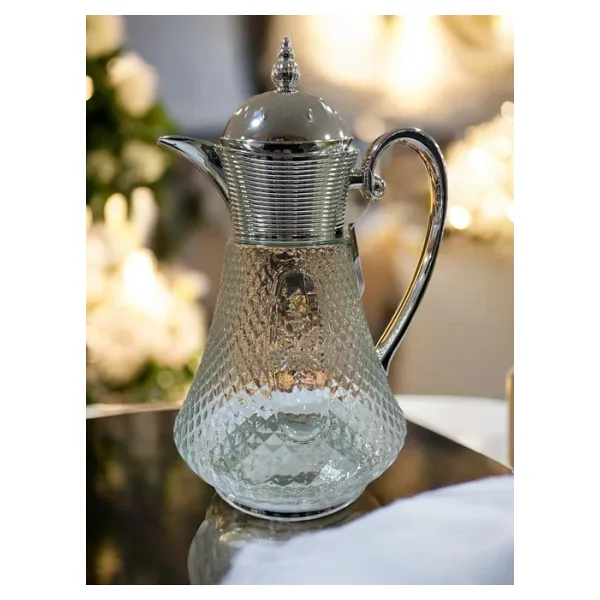 ROYKİNG Nurbanu Sürahi Şerbetlik 1.8 Litre - Gümüş