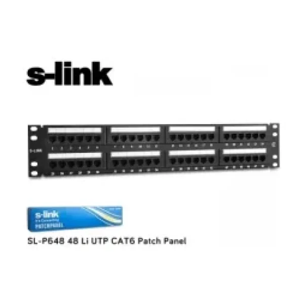 S-link SL-P648 CAT6 48 Port Patch Panel