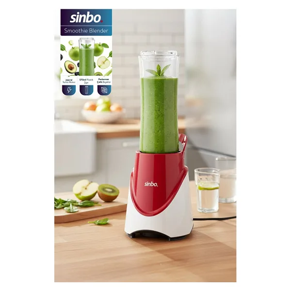Sinbo SHB-7508 300 W Kırmızı Smoothie Blender