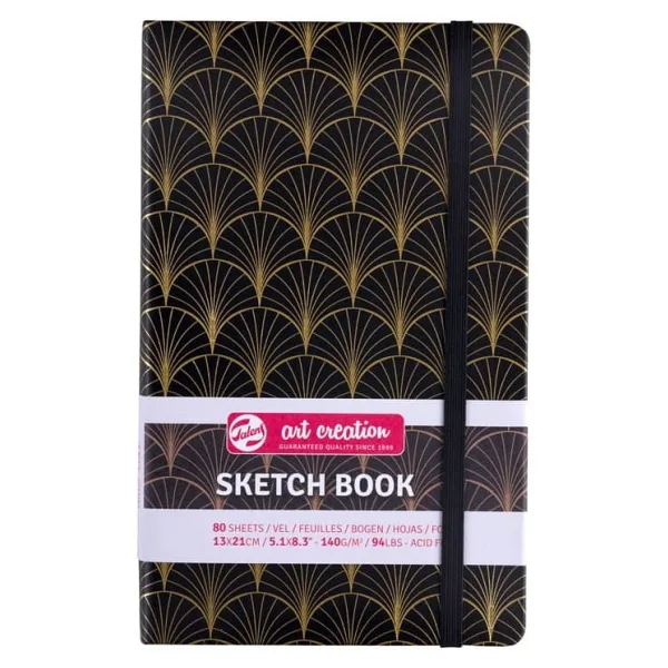 Talens Art Creation Sketchbook Sert Kapak Eskiz Defteri 140 gr 13x21 cm 80 yp Art Deco