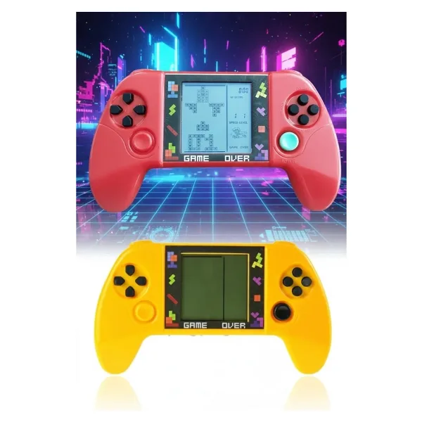 Taşınabilir Tetris Oyun Konsolu Renkli Retro Oyun Aleti Çocuklar İçin Eğlenceli Mini Konsol