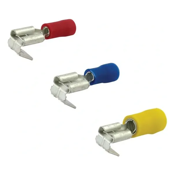 TFDEG - 2862 1.5-2.5mm2 Erkek / Dişi Geri Dönüşlü Faston Tip Kablo Ucu Mavi - 100 Adet