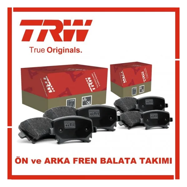 Toyota Corolla 1.6 2008-2012 Trw Ön Ve Arka Fren Balatası