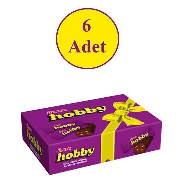 Ülker Hobby Mini Çikolata 100'lü 600 gr 6'lı