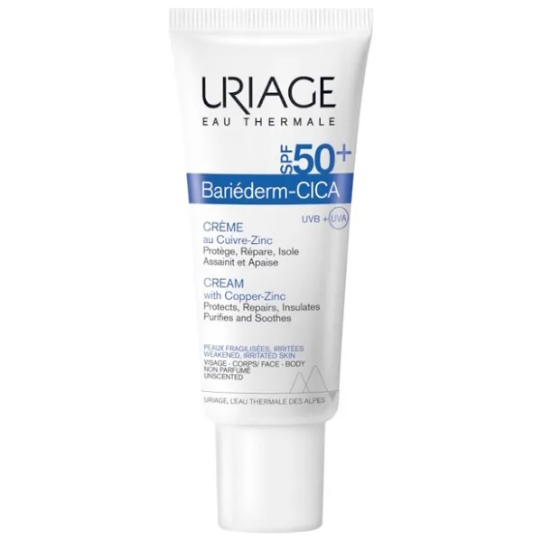 Uriage Bariederm SPF50+ Cilt Bariyeri Onarıcı ve Yüksek Güneş Korumalı Cica Krem 40 ml