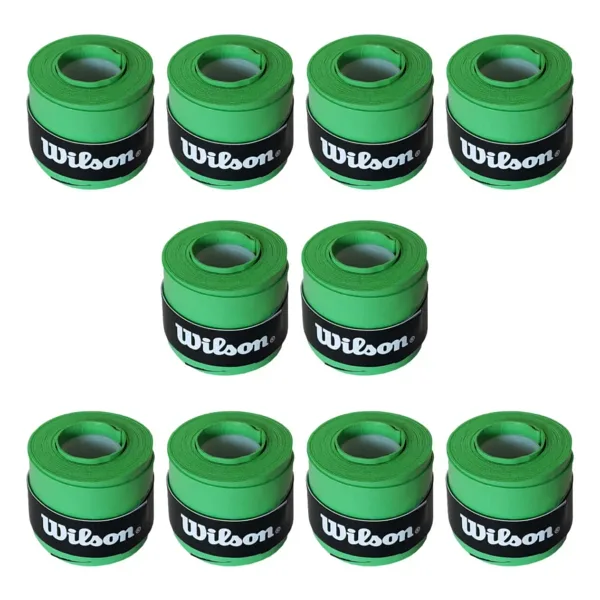 Wilson Comfort Bowl O'Grips 10 Adet Grip, Tenis Raketi Gribi Yeşil